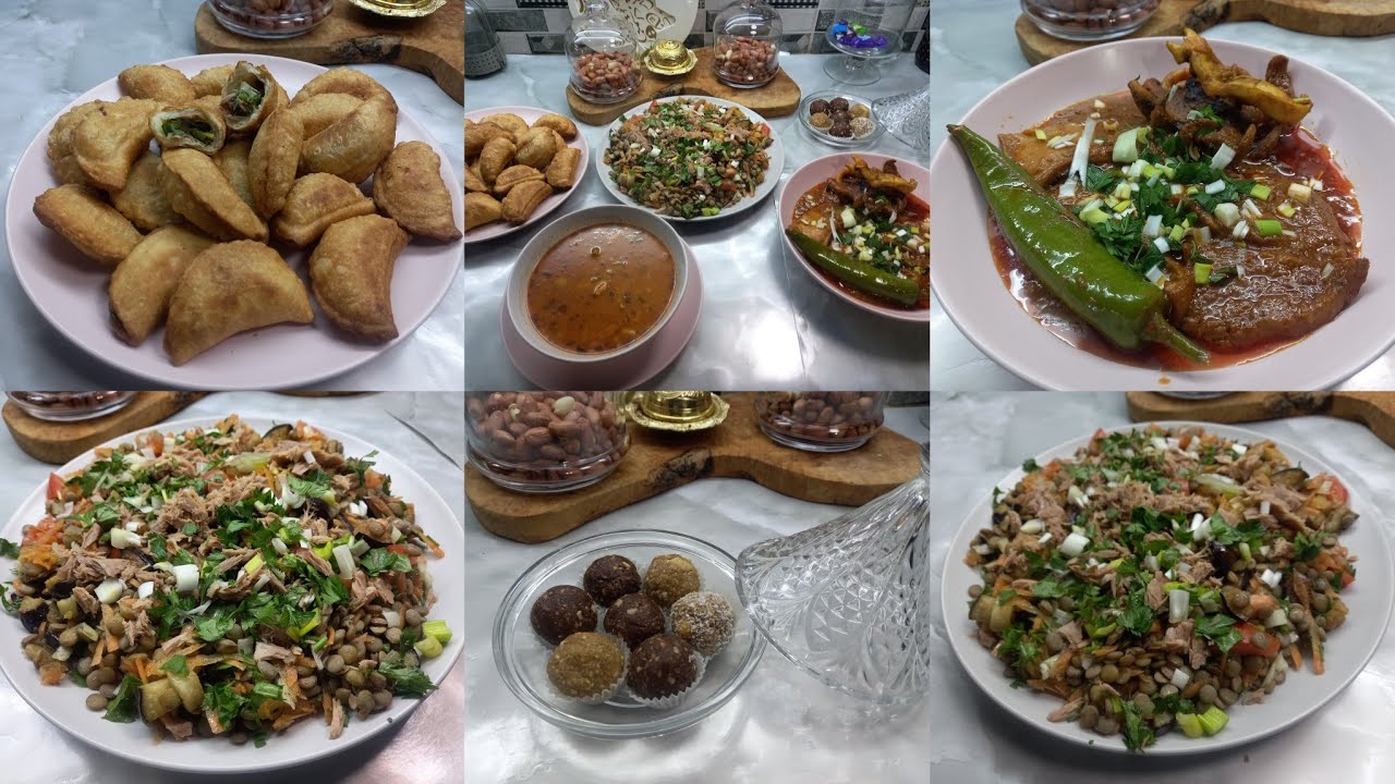 طاولة الإفطار لليوم 5 رمضان من كوجينة لبنى لمسات صنافة( بريك مكسر/ كمونية شوابي/ سلاطة عدس)🇹🇳🌙🇹🇳🌙