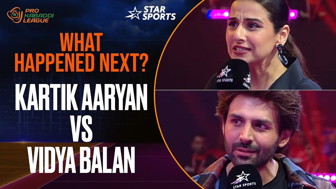 Kartik Aaryan -Vidya Balan face-off ahead of the opening match of 