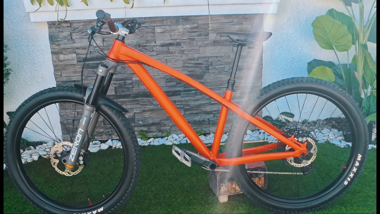 DIY Custom Painting | Hardcore Hardtail Frame | Matte Orange Project