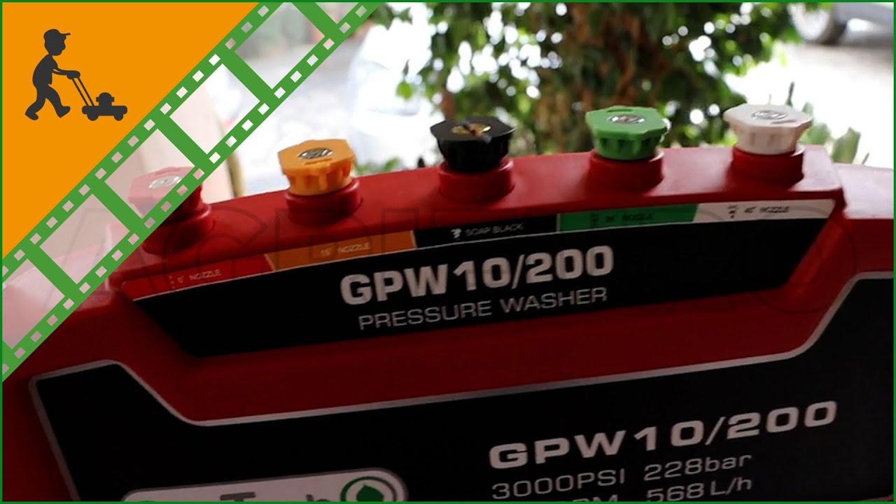 Idropulitrice a scoppio GeoTech GPW 10/200: come montare l'idropulitrice con pressione max 228 bar