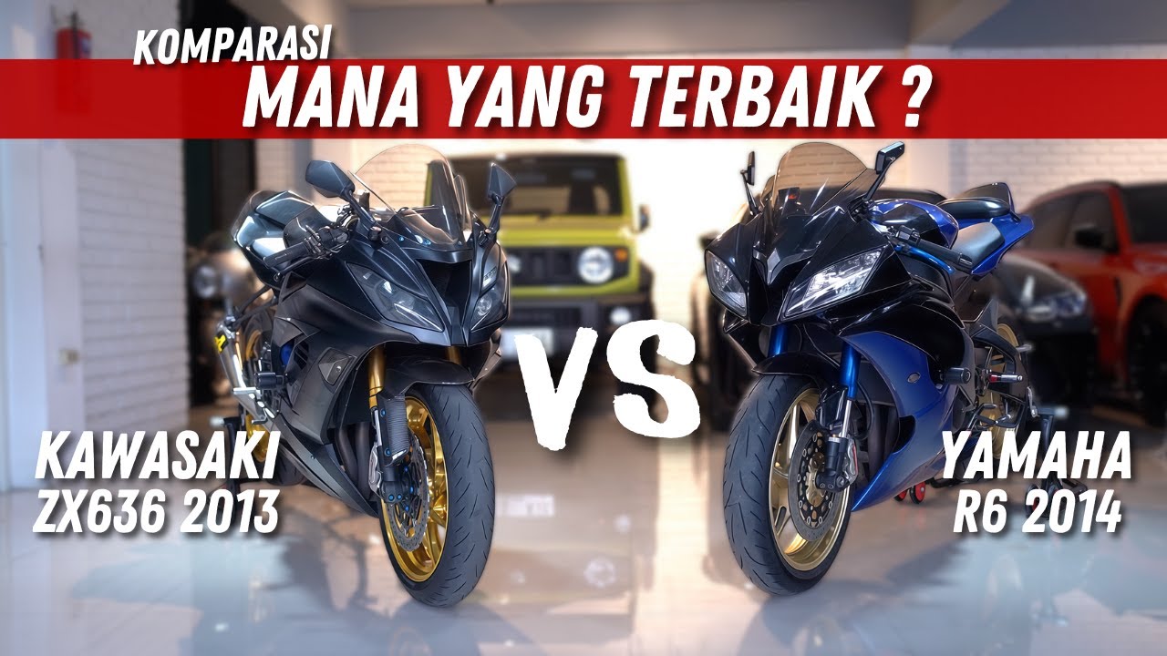 Battle Komparasi Kawasaki ZX636 VS Yamaha R6 | Kalian Pilih Mana ?