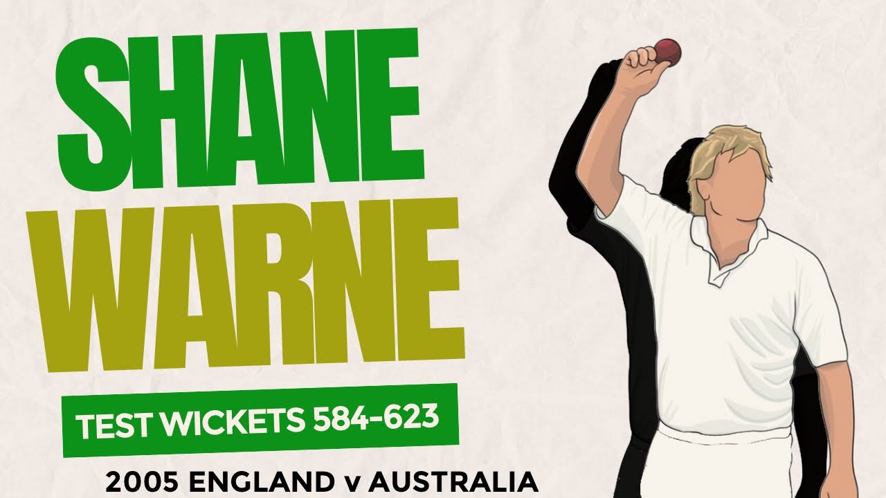 Shane Warne Test Cricket Wickets #584-623 (2005 England v Australia)