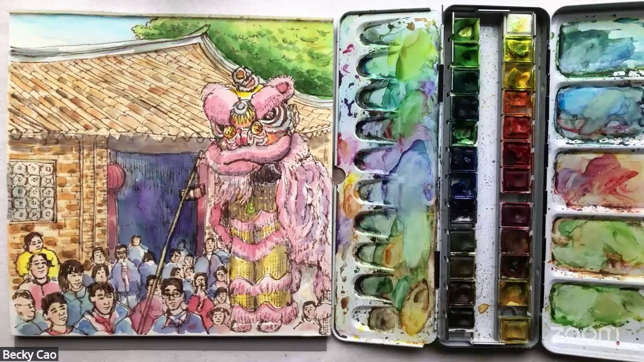 Sketch with Becky: Chinese New Year Lion Dance