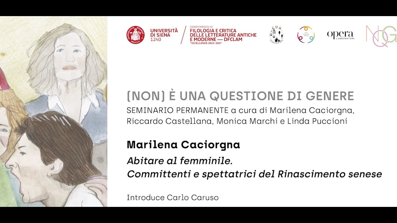 Marilena Caciorgna, Abitare al femminile. Committenti e spettatrici del Rinascimento senese
