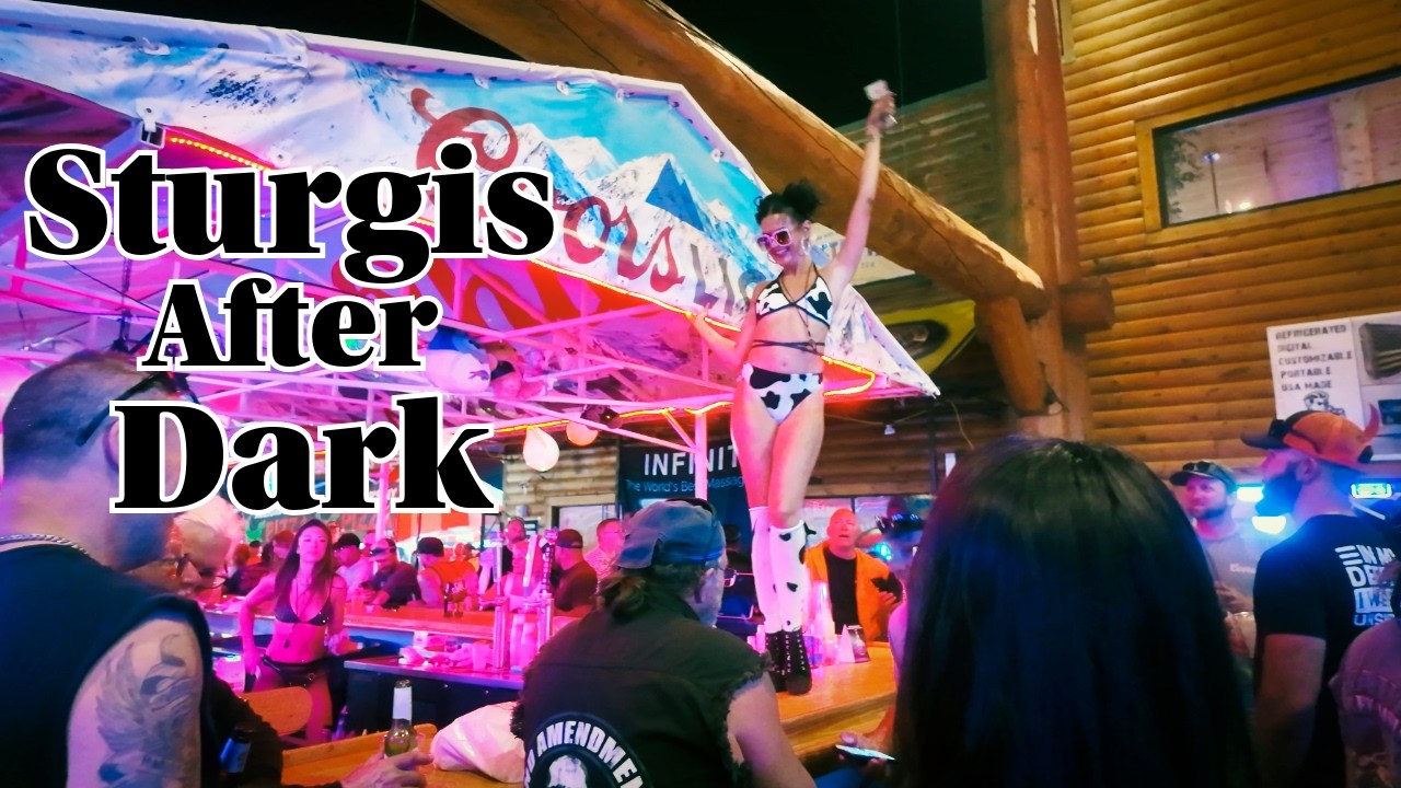 2025 STURGIS Motorcycle Rally Goes WILD at Night! / Sunday at the Rally Part 2