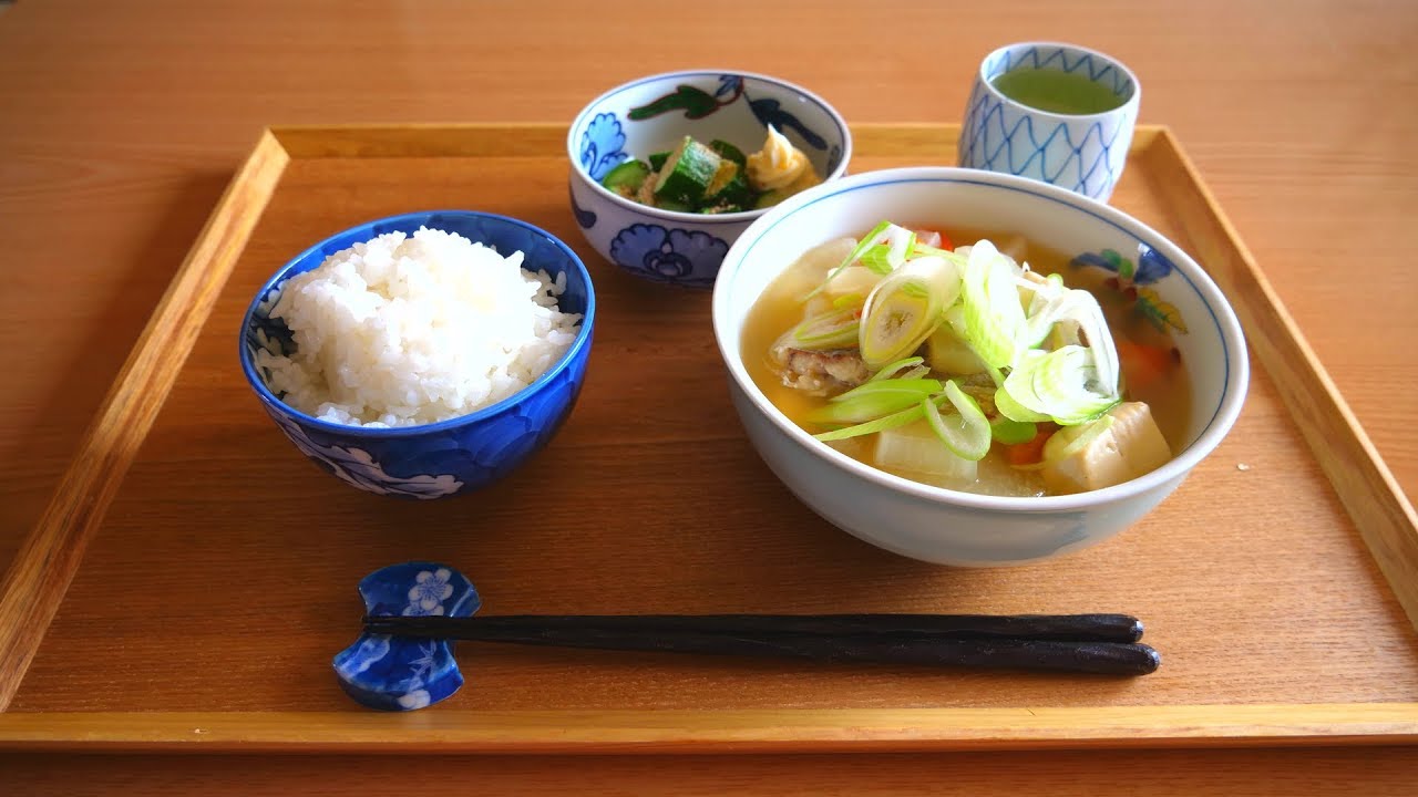 故郷のたら汁 codfish miso soup