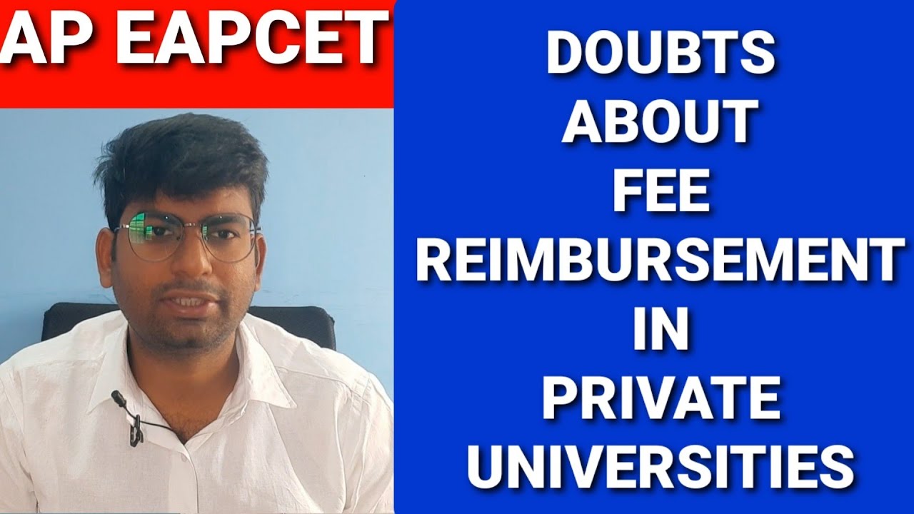 AP EAPCET  FEE REIMBURSEMENT ON  PRIVATE UNIVERSITIES