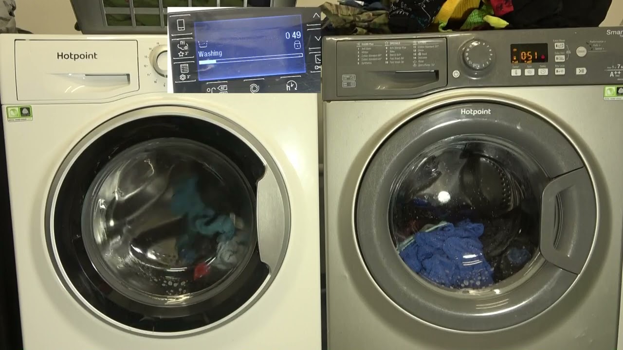 Wash Race - Hotpoint Active care RAPID 60 vs Hotpoint SMART / Rapid 60 vs Fast wash 60 minute wash.