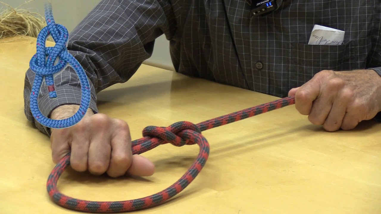 R-VETS Dr Eric Davis teaches Knots the Bowline