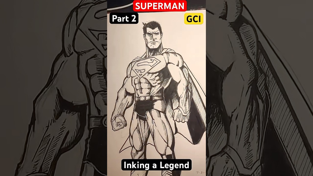 INKING A LEGEND / SUPERMAN / DC COMICS / GCI STUDIOS 