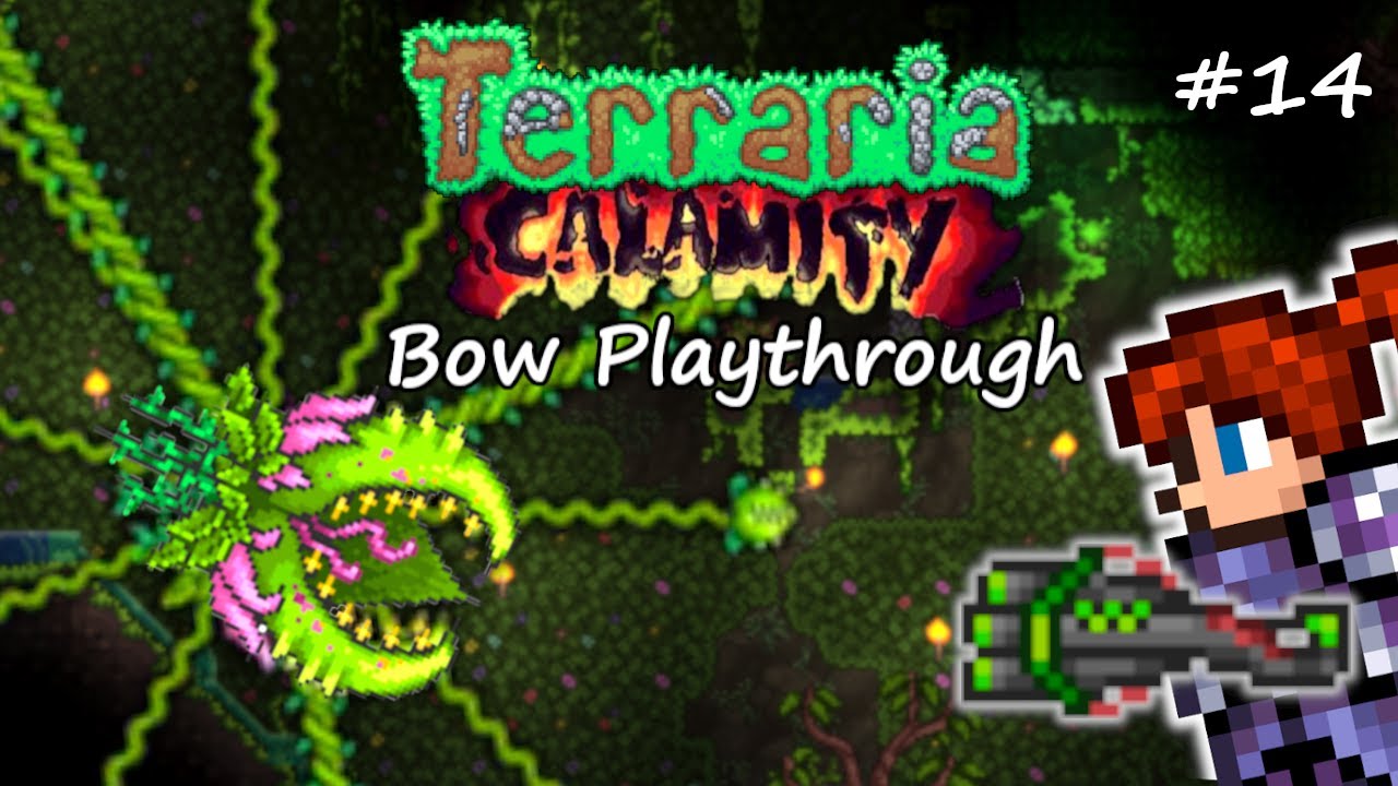PLANTERA in Revengeance Mode! Calamity Terraria Let's Play #14 | Bow Ranger Class Playthrough