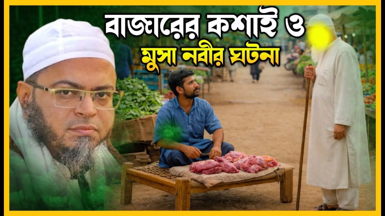 বাজারের কশাই ও মুসা নবীর ঘটনা।নাছির উদ্দিন আনসারী।Nasir Uddin Ansari।কান্নার ওয়াজ।RK Studio