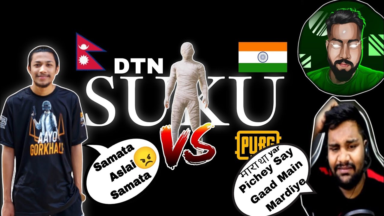 DTN SukuFb vs Gameguru | Most Intense Fight | Nepali Streamer Vs Indian😮 #Sukufb #DTNsukufb