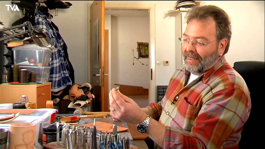 Fernsehbeitrag über mich als Lederpunzierer
