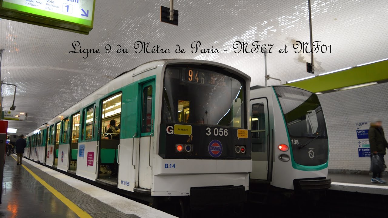 Ligne 9 du Métro de Paris - MF67 et MF01