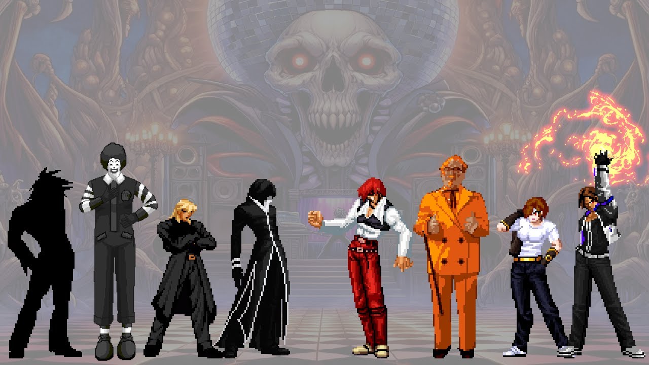 Darkness Illusion Team vs Crimson Flames Team | KOF MUGEN