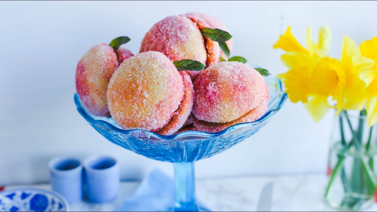 BISCUIȚI ÎN FORMĂ DE PIERSICI Valerie's Food