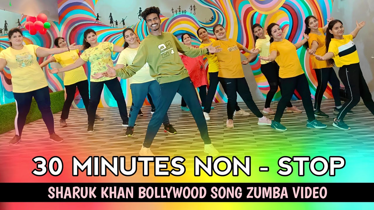 30 Minutes Non - Stop Zumba | Zumba Video 2024 | Srk Special Bollywood | Rahul Tandi