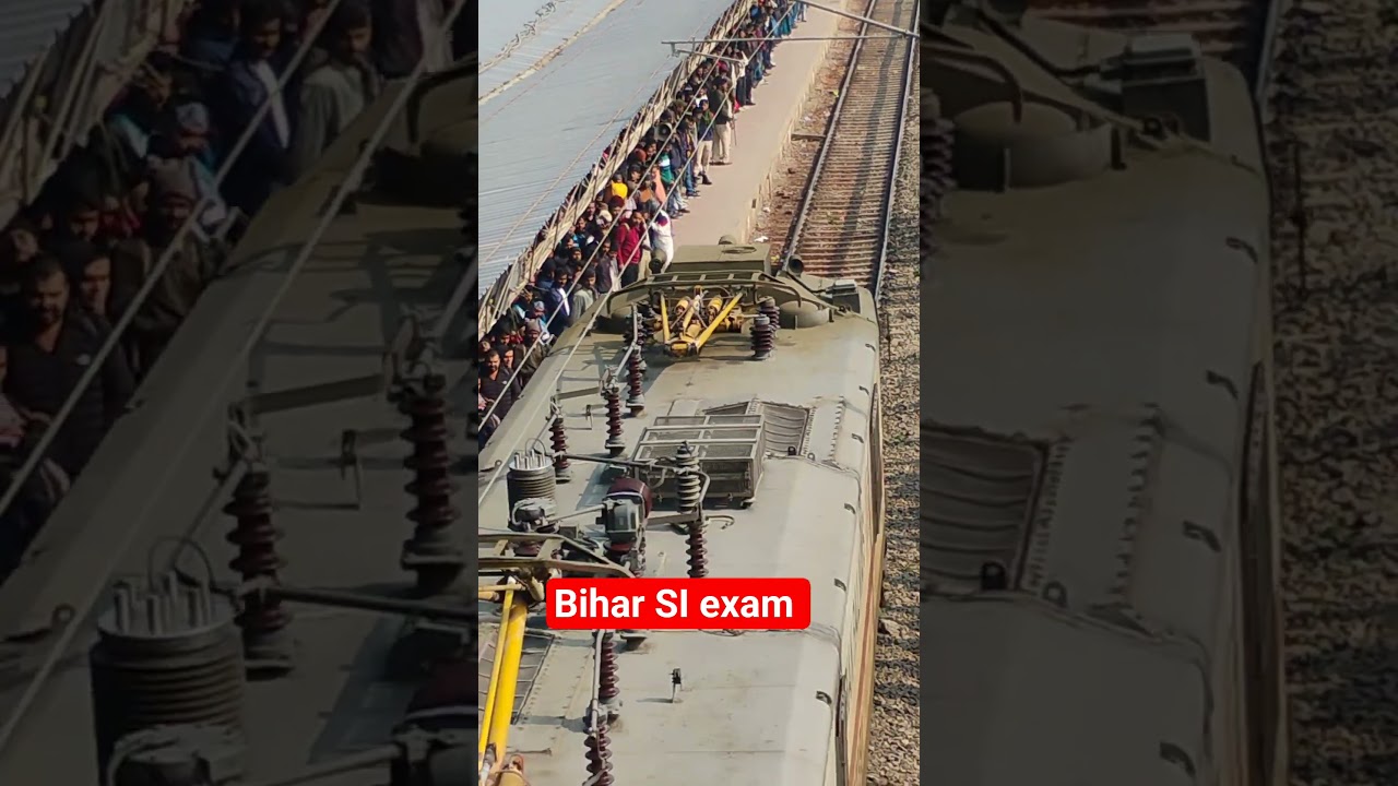 Bihar SI exam croweds.Bihar si exam 