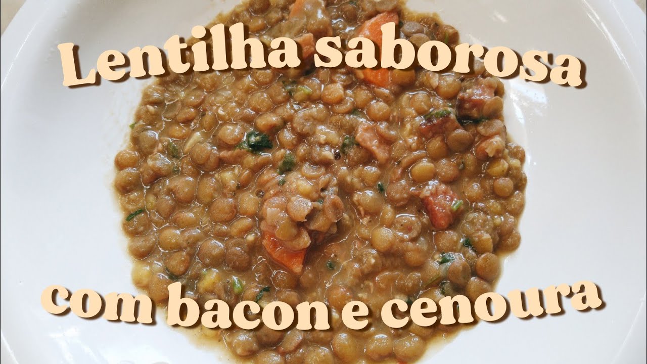 LENTILHA NA PANELA DE PRESSÃO: PRONTA EM 5 MINUTOS. MAIS RÁPIDO IMPOSSIVEL. RECEITA FÁCIL