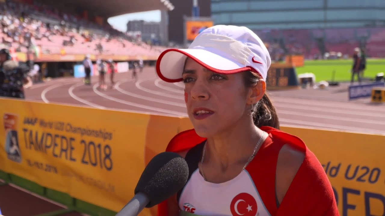 IAAF World U20 Tampere - Meryem Bekmez TUR 10,000M Race Walk Silver