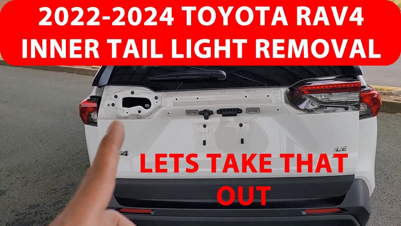 How To Remove 2022-2024 Toyota Rav4 Inner Hatch Door Tail Lights.