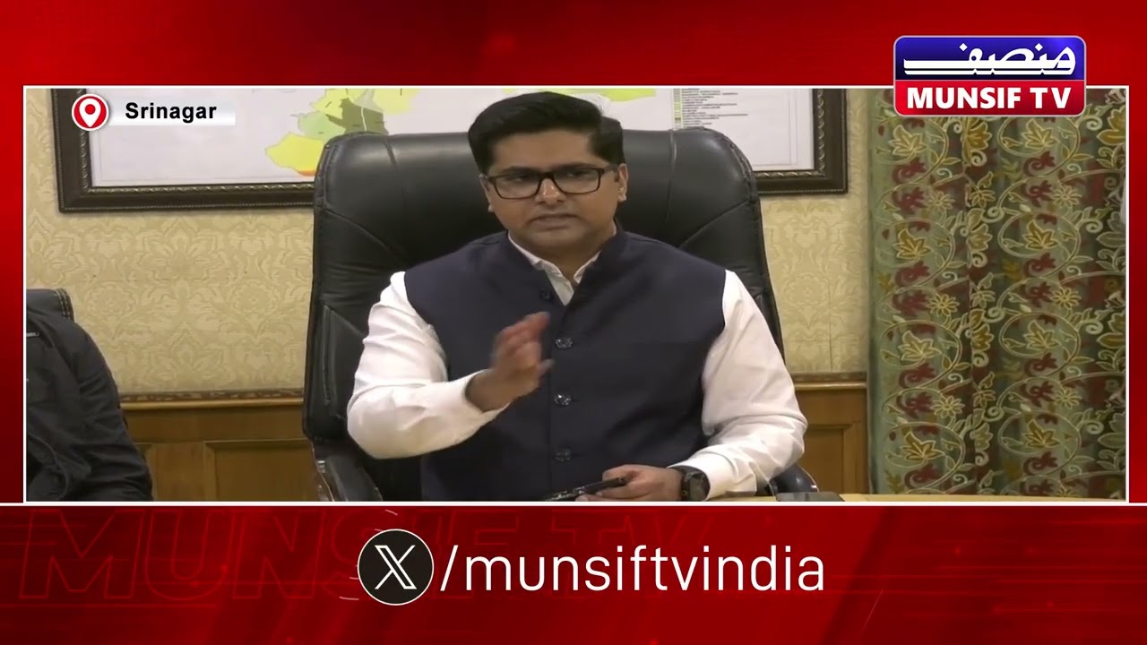 SMC Commissioner Chairs High-Level Meeting for Muharram Preparations in Srinagar! | MUNSIF TV