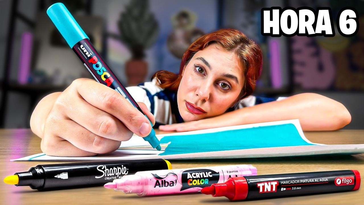 ¿CUÁNTO DURA UN POSCA? - Guerra de marcadores acrílicos