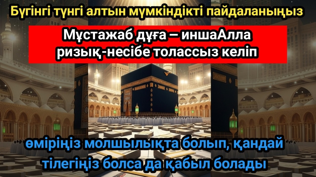 Субханаллаһ!! Бір рет қана қосыңыз — ризық-несібе толассыз ағып, тез байлыққа жеткізетін дұға