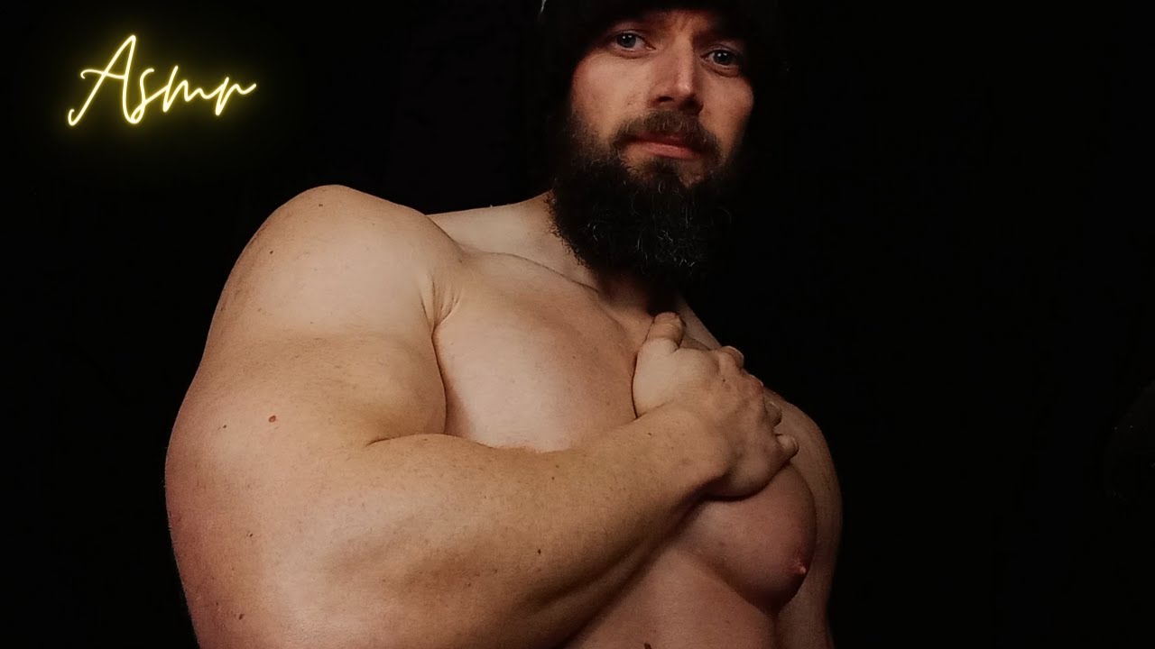 ASMR Slow & Gentle Male Body Triggers 💪 Skin Rubbing, Muscle Tapping & Hand Sounds