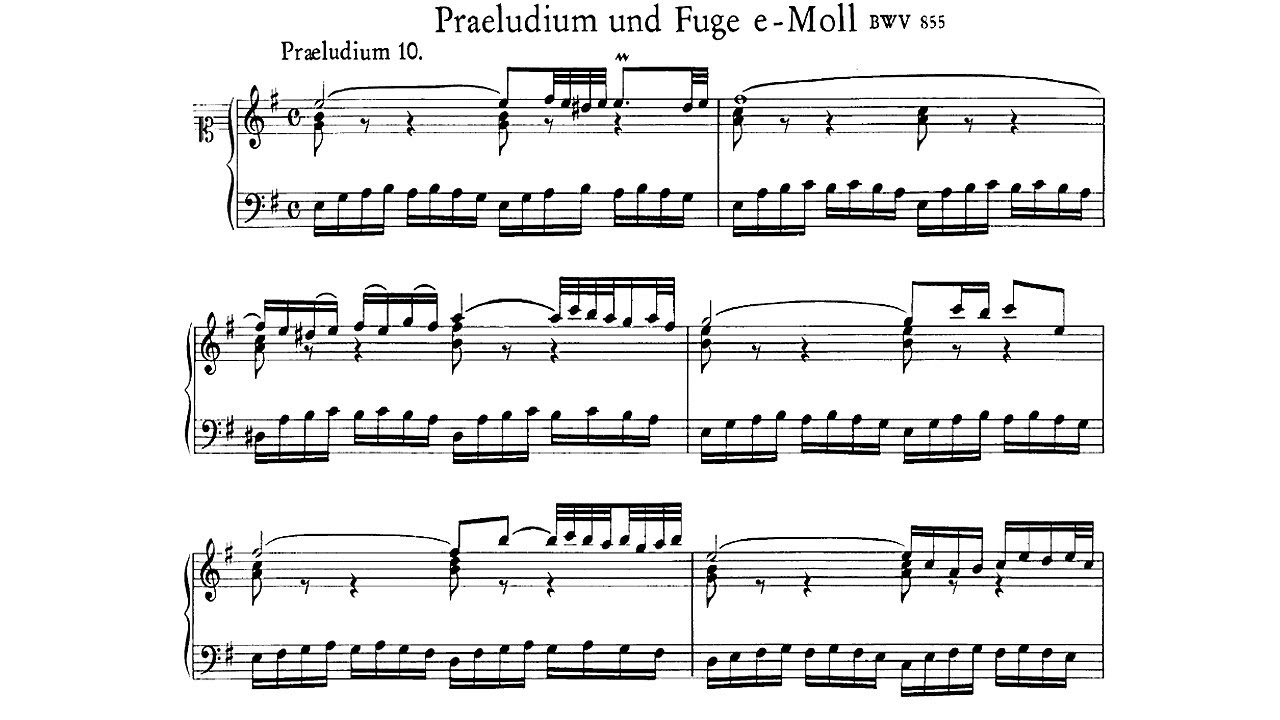 JS Bach: Prelude and Fugue in E minor BWV 855 - Wilhelm Kempff, 1980 - DG 2531 299