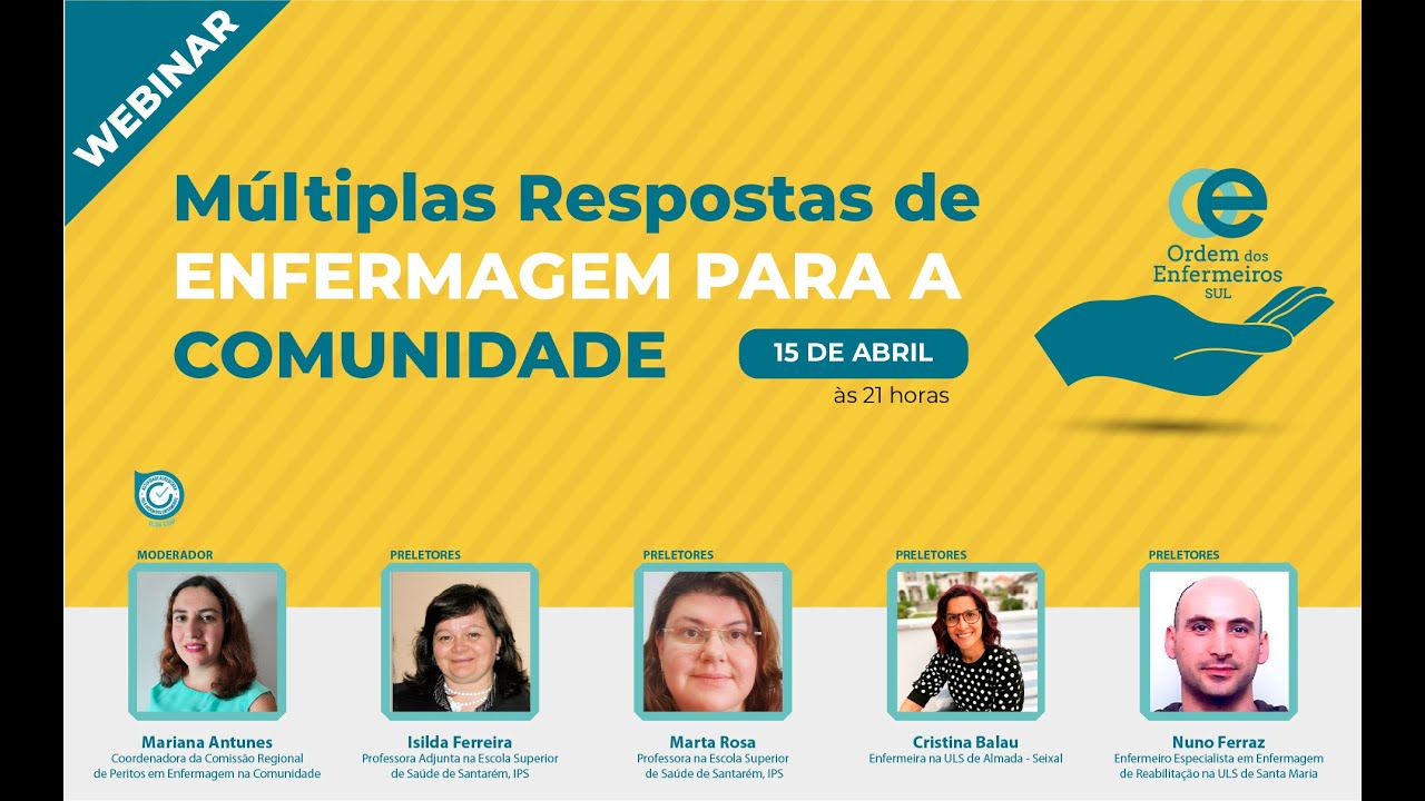 Webinar  Múltiplas Respostas de Enfermagem para a Comunidade”