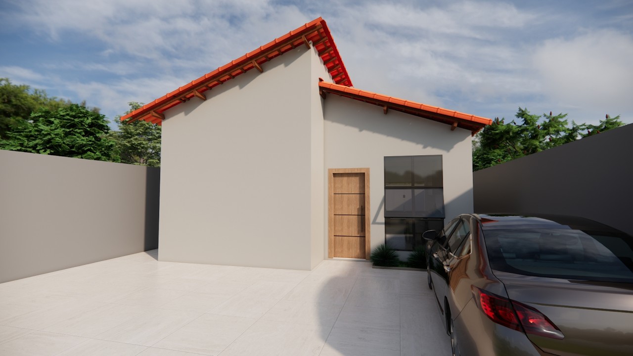 Casa de 37m² para Financiamento  Projeto Minha Casa Minha Vida Moderno e Acessível