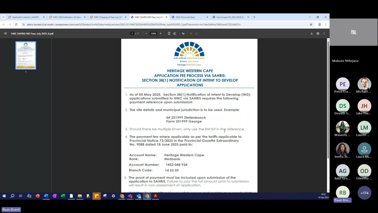 Sahris Information Webinar Video 2 19 September 2025
