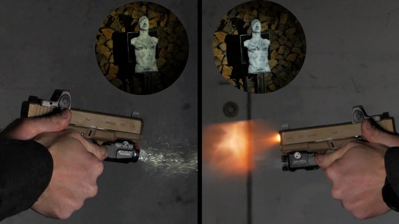 StreamLight TLR-7A Vs. NightStick TCM 550-XL | Compact Light Comparison