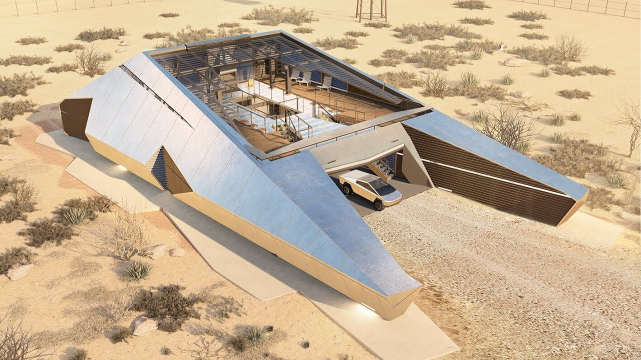 CyberHouse - unique project ultra-protected luxury house with a bunker inside