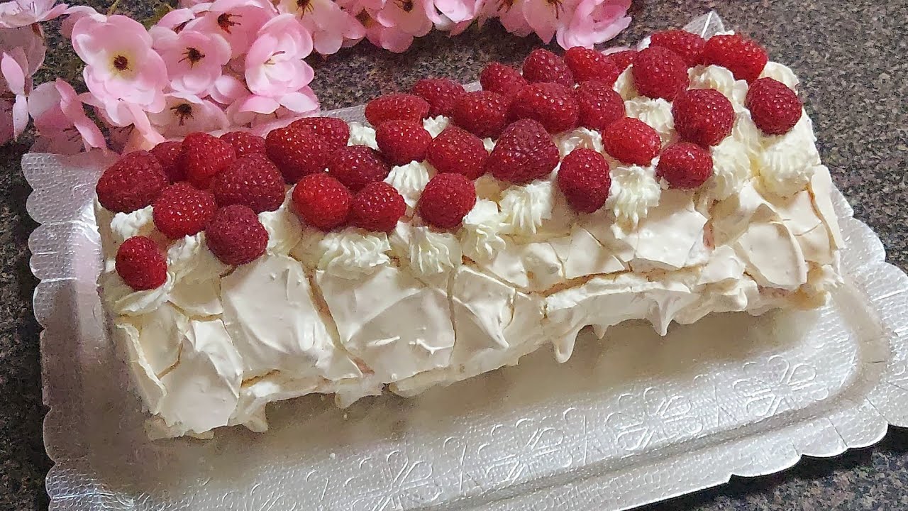 Меренгали рулет тайёрлаш! Бу рецепт билан хаммада ухшаб чикади!