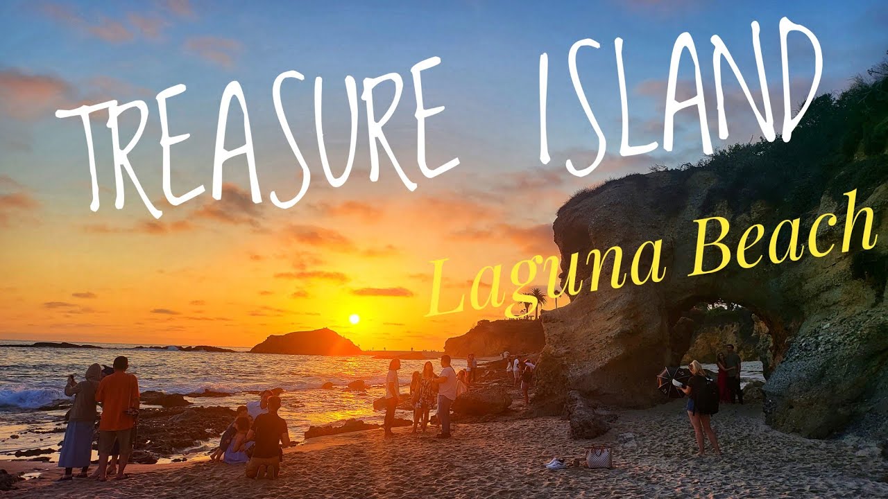 [4K] Treasure Island Beach, Laguna Beach, California