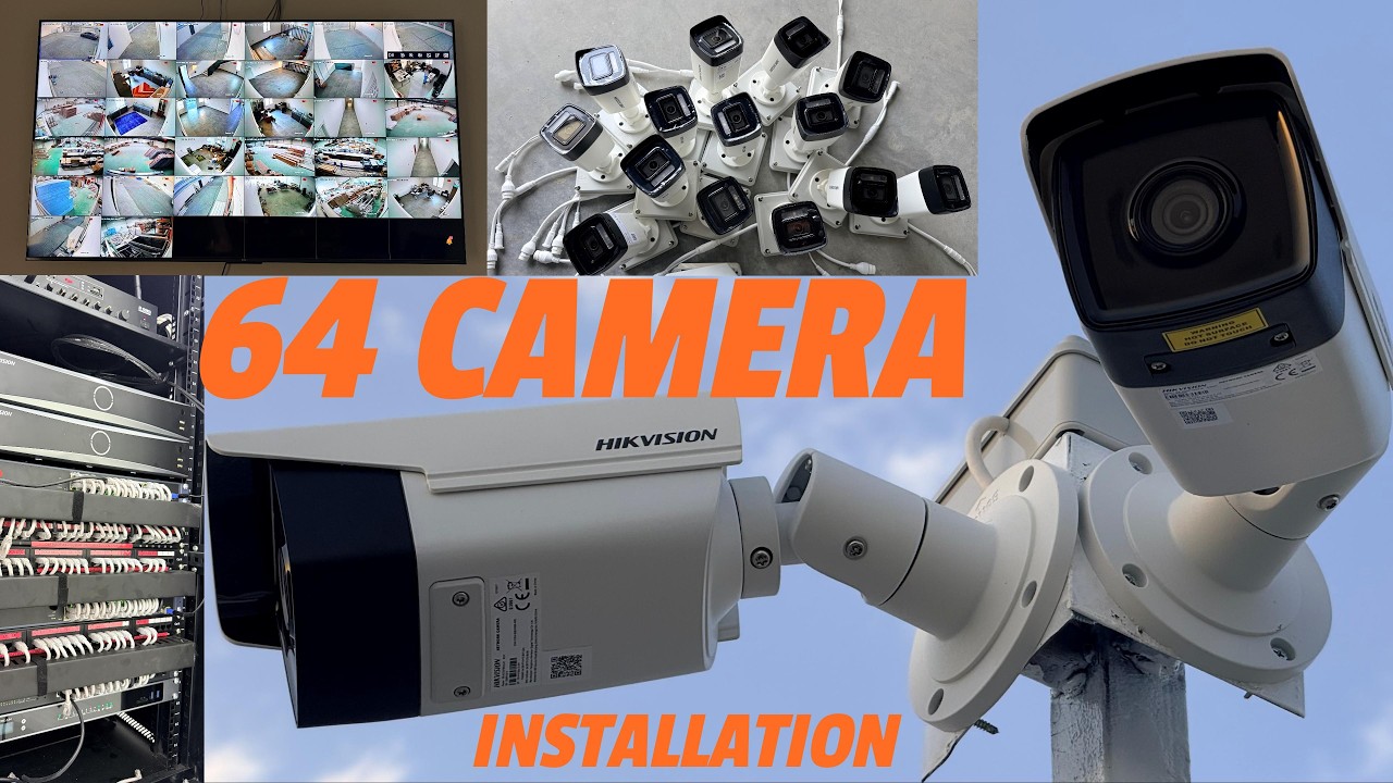 How to Install Hikvision & Dahua IP Camera System | Indoor & Outdoor  Setup PoE Switch #hikvision
