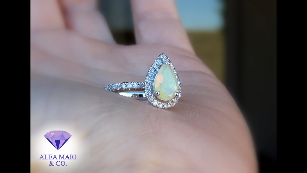 Opal and Diamond Engagement Ring for Robert