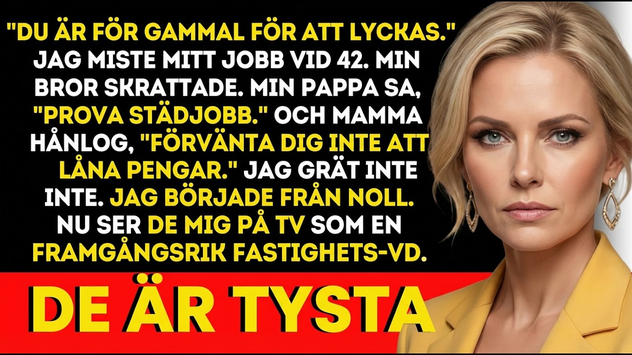 Vid 42 förlorade jag jobbet, de skrattade—nu ser de mig som VD på TV