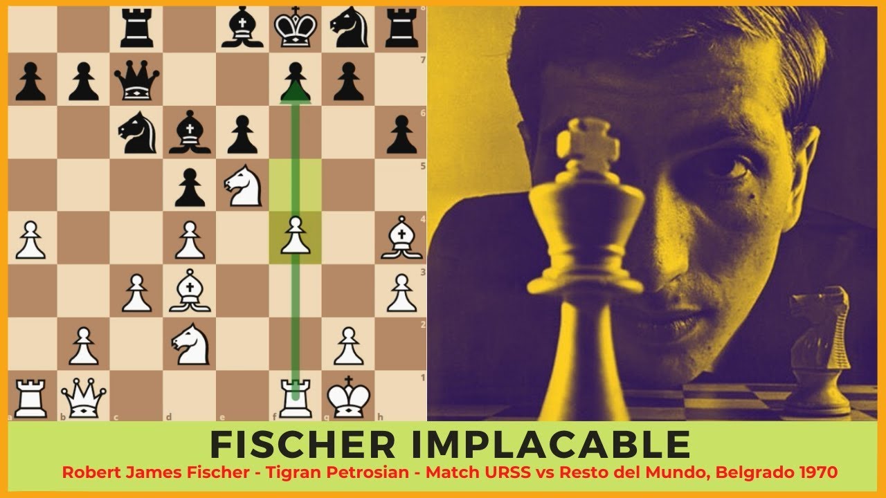 Partidas espectaculares: Fischer implacable. FISCHER - Petrosian, URSS vs Resto del Mundo, 1970