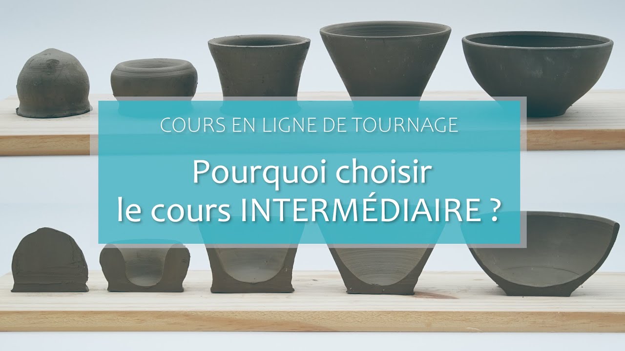 TOURNAGE POTERIE - Pr&eacute;sentation Cours en ligne de l'&eacute;cole Cr&eacute;amik