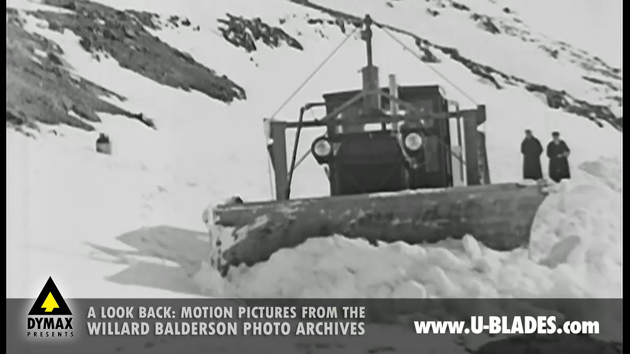 Old tractors pushing snow in 1930s (Part 1)