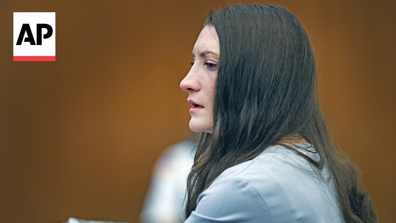 Lindsay Clancy wipes away tears while listening to closing arguments in trial