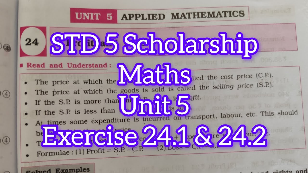 Std 5 Scholarship | Exercise 24.1 & 24.2 | #maths #scholarshipexam #maharashtraboard #std5maths 
