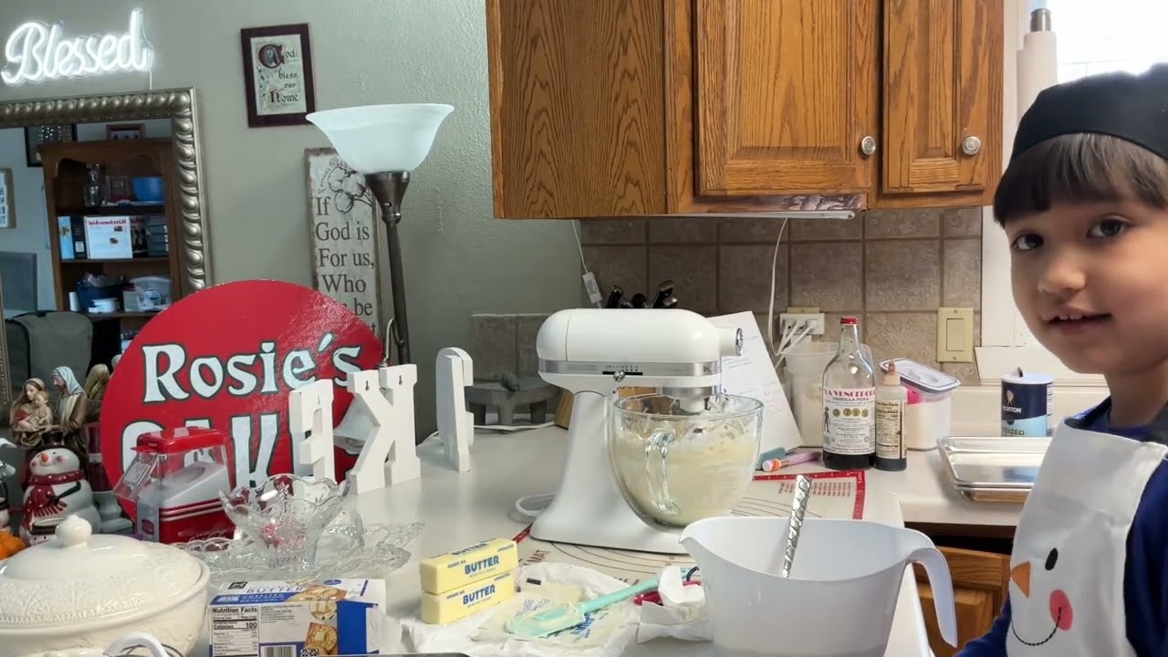Haciendo galletas con mi nieta