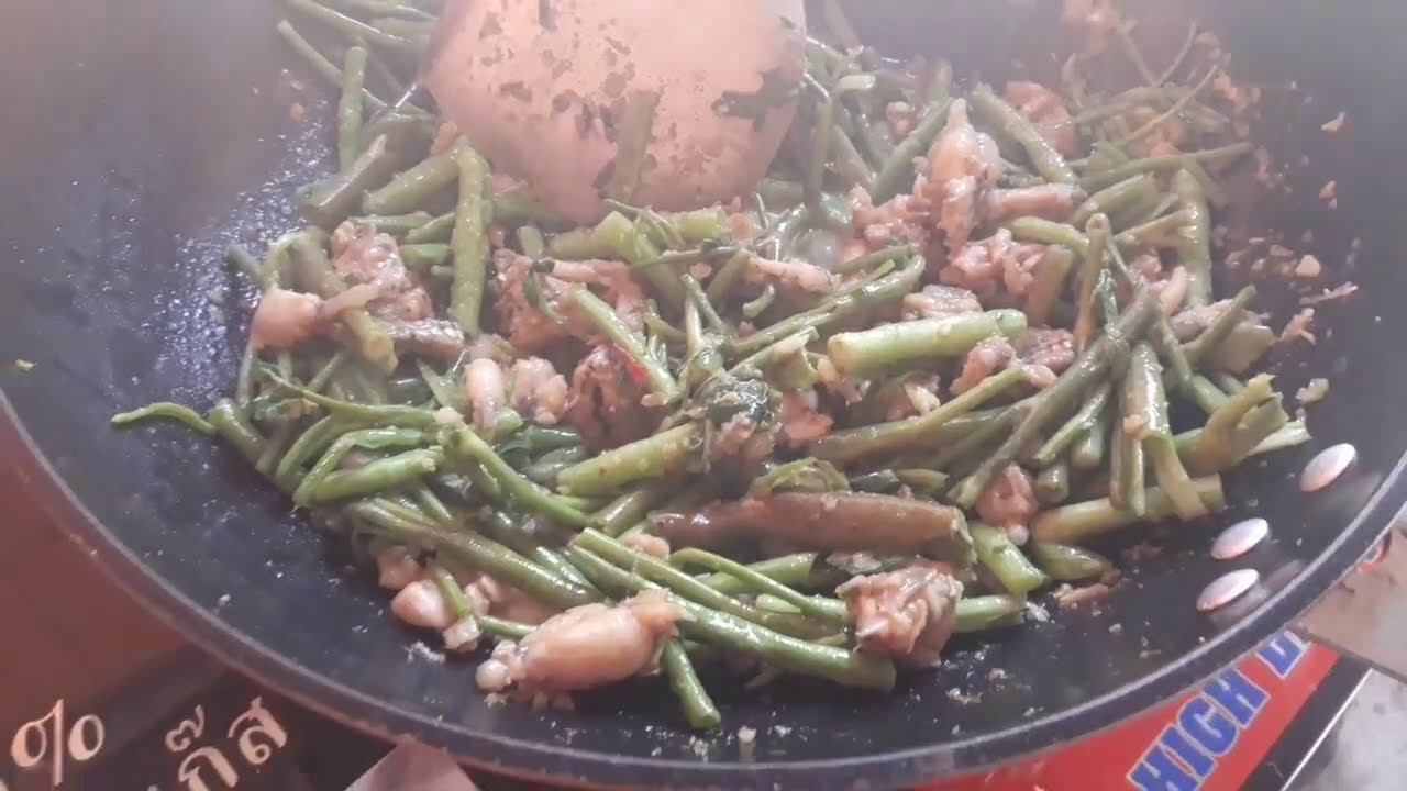 Khmer style frog fry