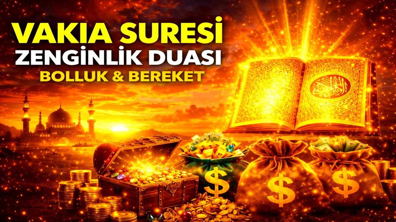 Vakıa Suresi | Rızık, Bereket ve Zenginlik Duası - Bolluk Ayetleri