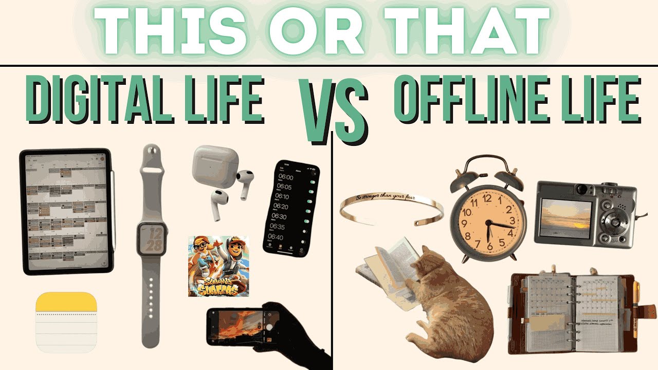 THIS or THAT | Online Life vs Offline Life 📱🌿 | Tech, Habits & Lifestyle Choices